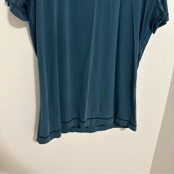 Lululemon 5 Year Basic Tee Pima Cotton Blend Navy Teal Color Size Large Men’s - Picture 3 of 5